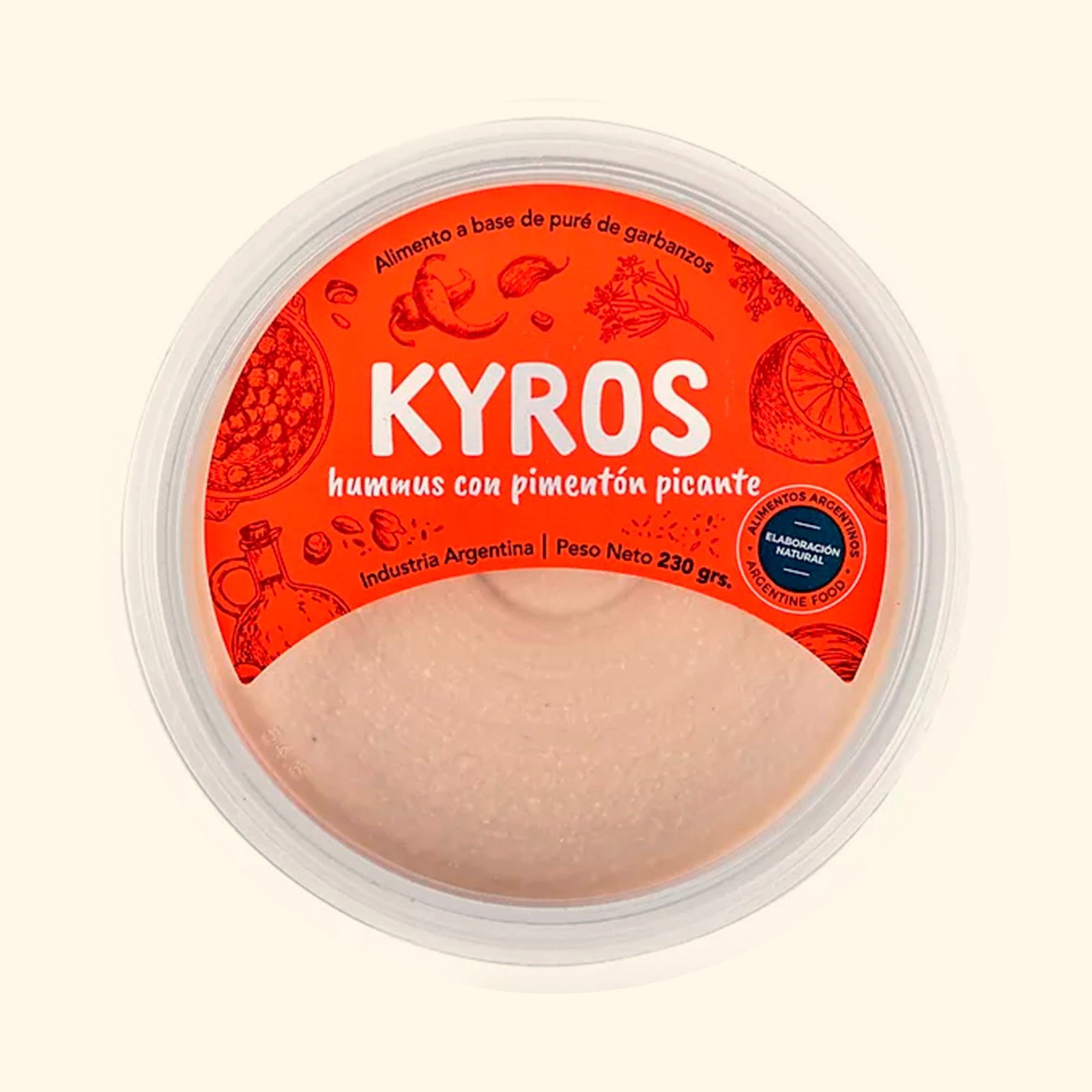 Hummus Con Pimenton "kyros" Sin Tacc X 230 Gr