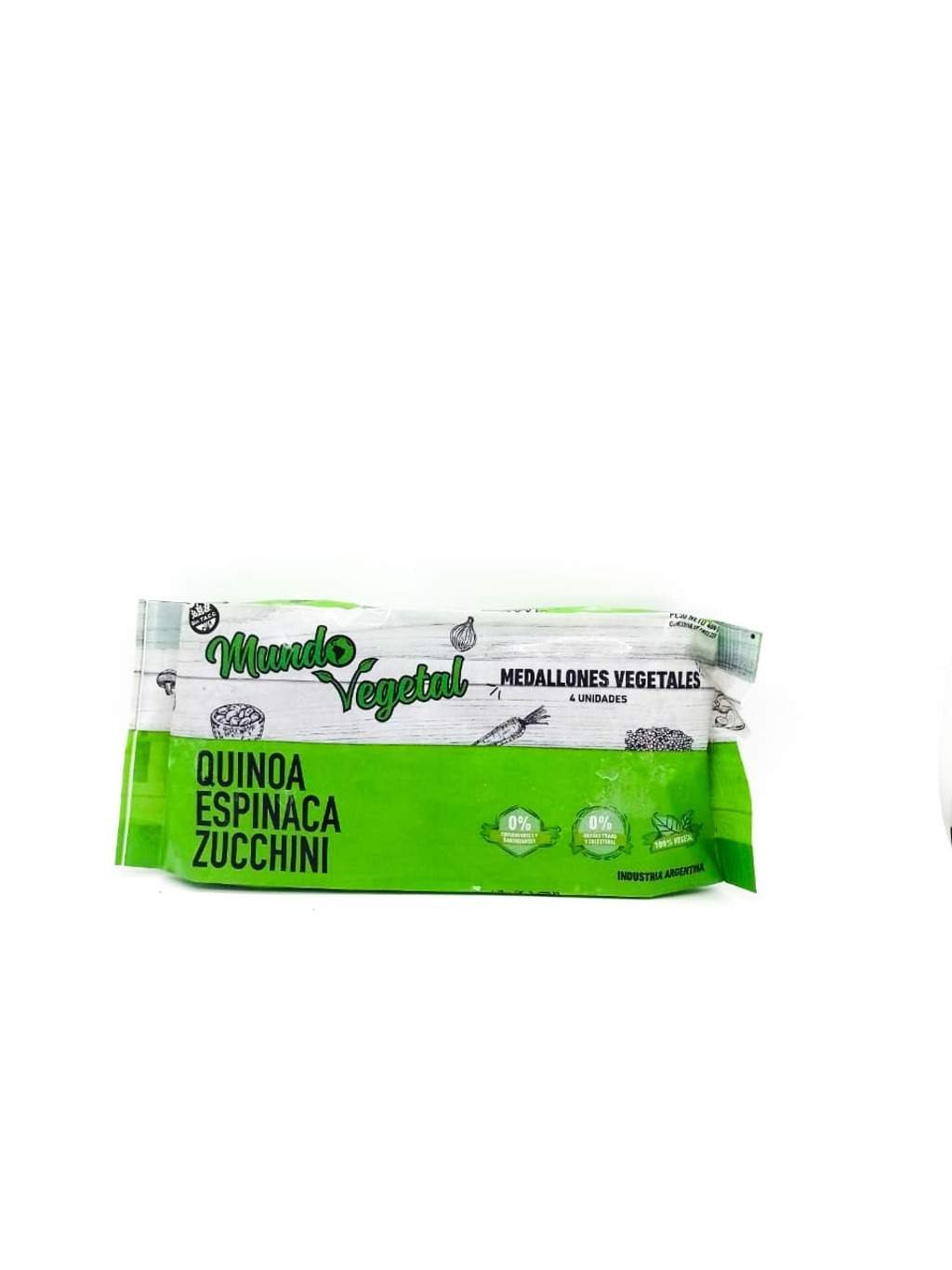 Medallones Quinoa Espinaca Zucchini "mundo Vegetal" Veganos X4
