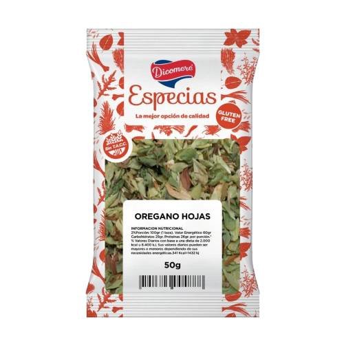 OREGANO "DICOMERE" LIBRE DE GLUTEN  X 20 GR