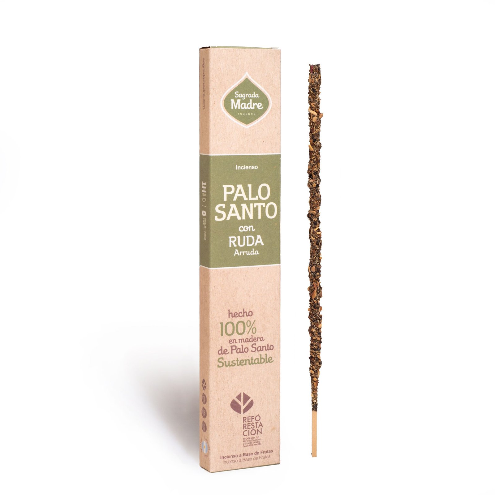 Sahumerio "sagrada Madre" Palo Santo Con Ruda X 8