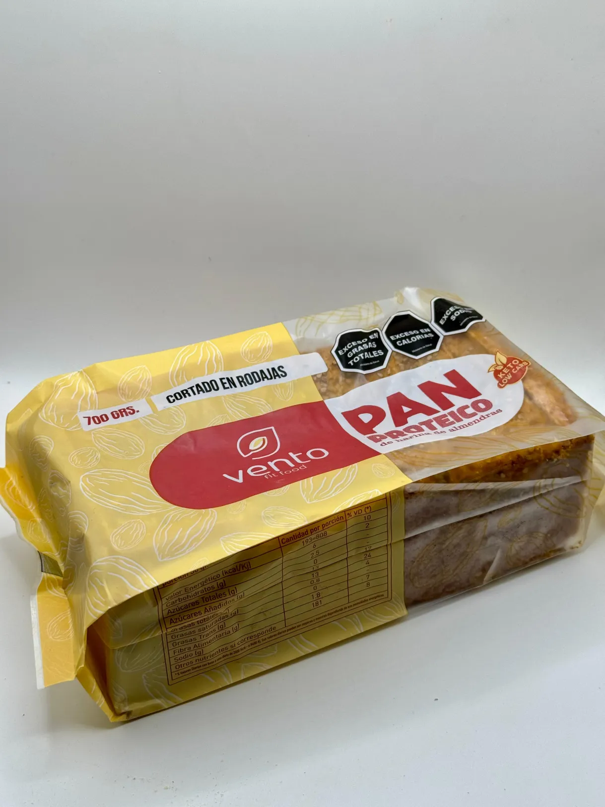 Pan Keto Proteico "vento" De Harina De Almendras X 700gr