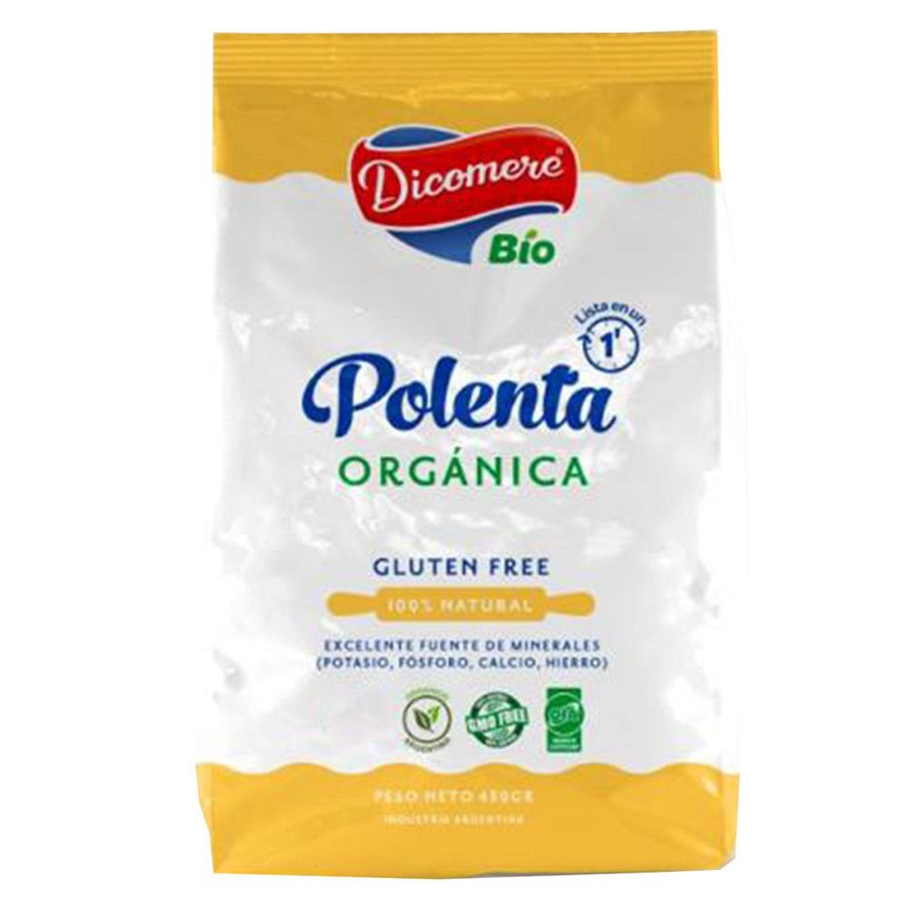 Polenta Organica "dicomere" 100% Natural X 450 Gr