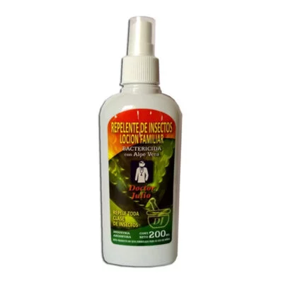 Repelente De Insectos "doctor Julio" Hierbas Del Oasis Bactericida Con Aloe Vera X 200 Ml