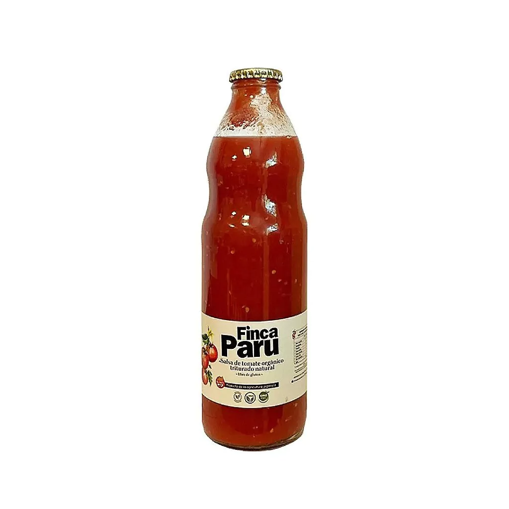 Salsa De Tomate Organico "finca Paru" Triturado Natural X 950