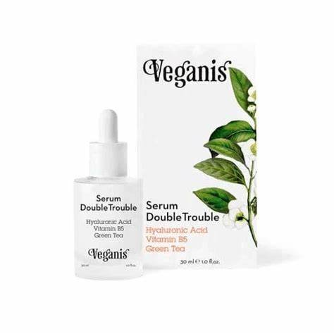 Serum Double  Trouble " Veganis" Vitamina B5 Green Tea 30 Ml