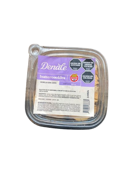 BUTTERCOOKIES "DENALE" VAINILLA CON CHIPS