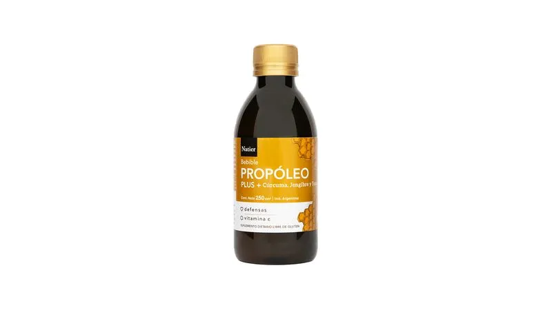 PROPOLEO BEBIBLE "NATIER" - CURCUMA, JENGIBRE Y TOMILLO X250ML