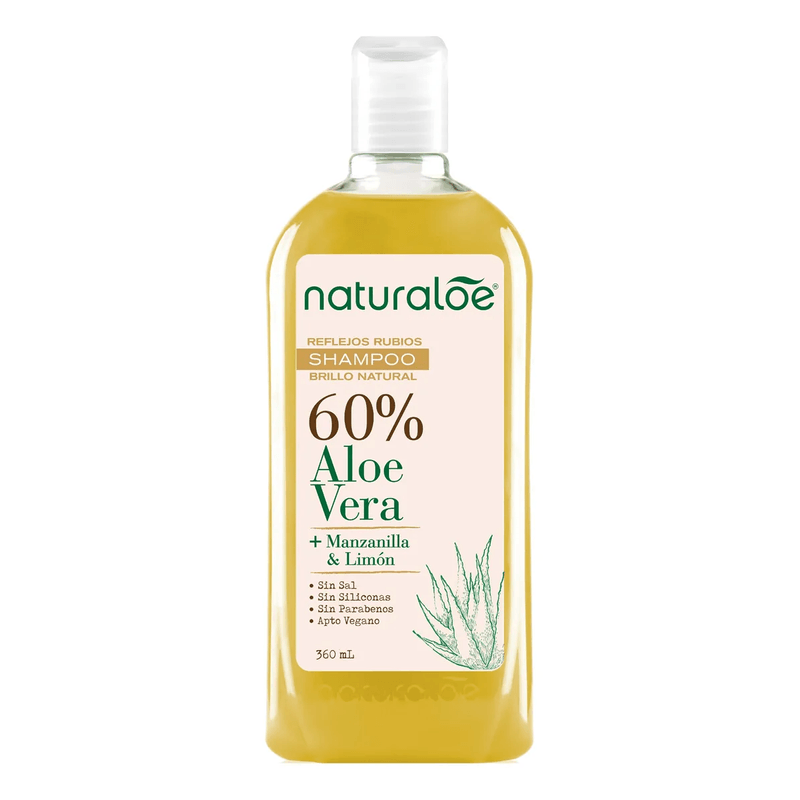 SHAMPOO NEUTRO "NATURALOE" HIDRATACION Y BRILLO x 360ML