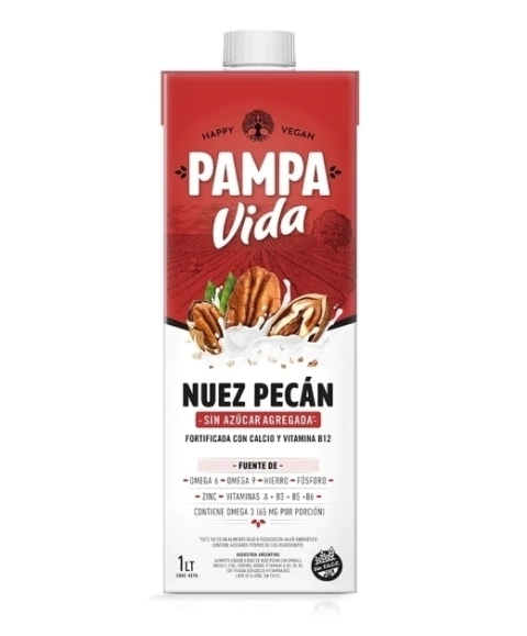 BEBIDA NUEZ PECAN "PAMPA VIDA" SIN AZUCAR