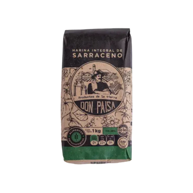 HARINA INTEGRAL "DON PAISA" DE TRIGO SARRACENO AGROECOLOGICA X KG