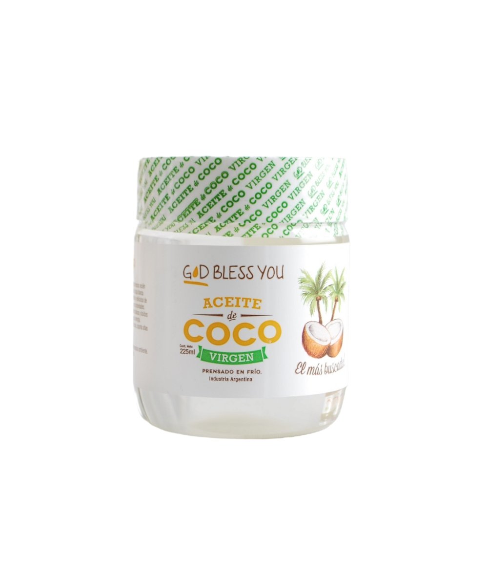 ACEITE DE COCO "GOD BLESS YOU" VIRGEN X 225