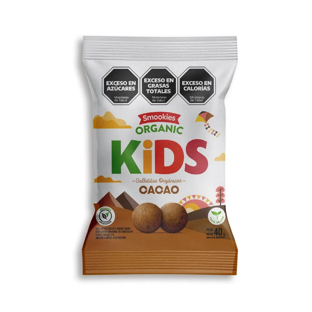 GALLETITAS "SMOOKIES" KIDS SABOR CACAO X 120 GR