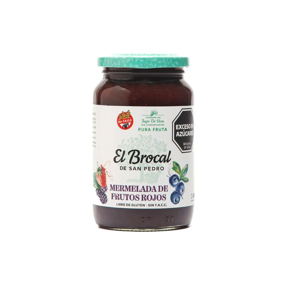MERMELADA DE FRUTOS ROJOS LIGHT "EL BROCAL" X 400G