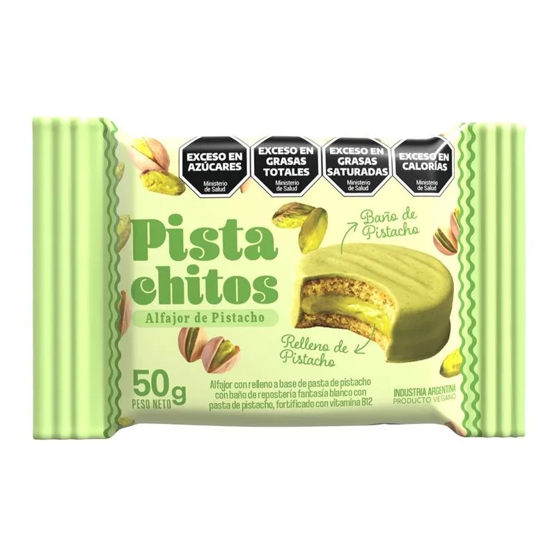 ALFAJOR "ANIMAL KIND" VEGANO PISTACHO BAÑADO