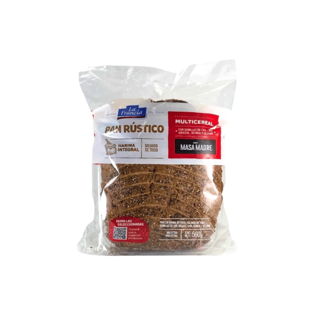 PAN RUSTICO "LA FRANCIA" MULTICEREAL X 560 GR
