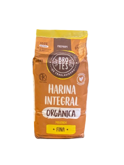 HARINA INTEGRAL ORGANICA "BROTES DE TRASLASIERRA" MOLIENDA FINA X KG