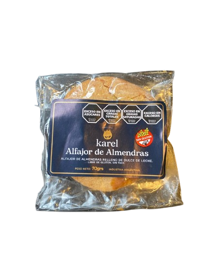 ALFAJOR DE ALMENDRAS "KAREL" SIN TACC