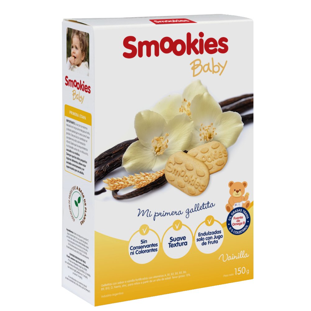 GALLETITAS VAINILLA "SMOOKIES BABY" X 150 GR