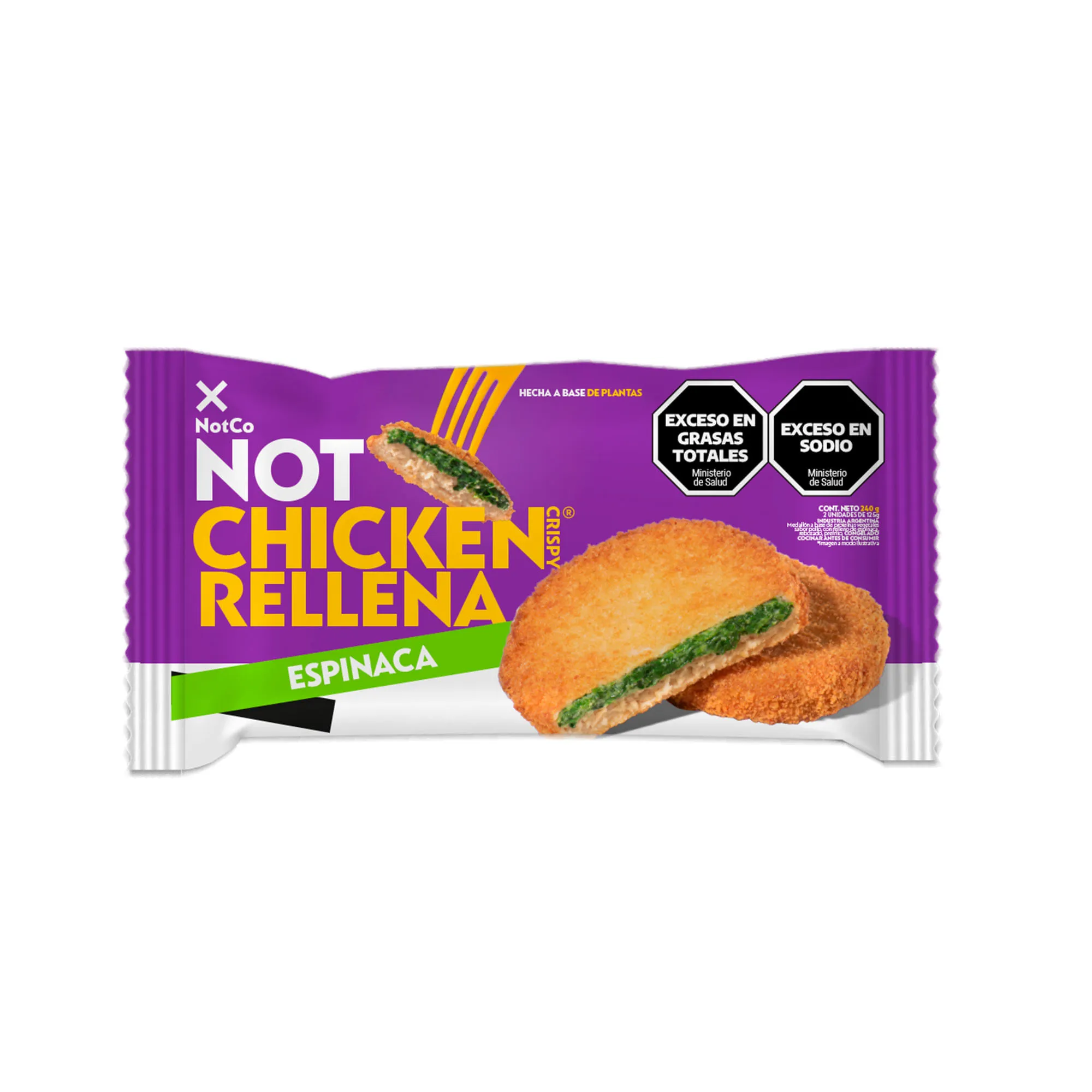 MEDALLON "NOT CO" CHICKEN RELLENO DE ESPINACA