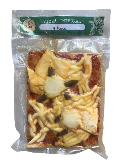 Pizzeta Integral "Biscotti" 4 Quesos