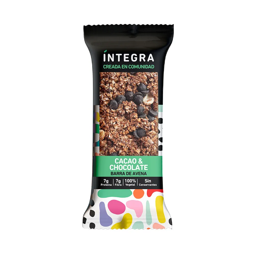 BARRA AVENA INTEGRA¨ CACAO Y CHOCOLATE
