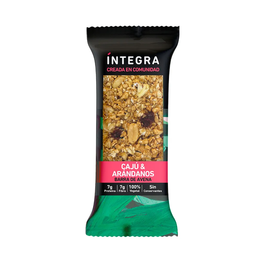 BARRA DE AVENA "INTEGRA" CAJU Y ARANDANOS