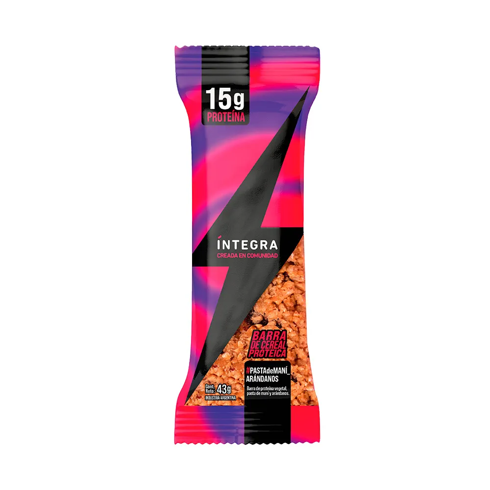 BARRA DE CEREAL PROTEICA "INTEGRA" X 43GR
