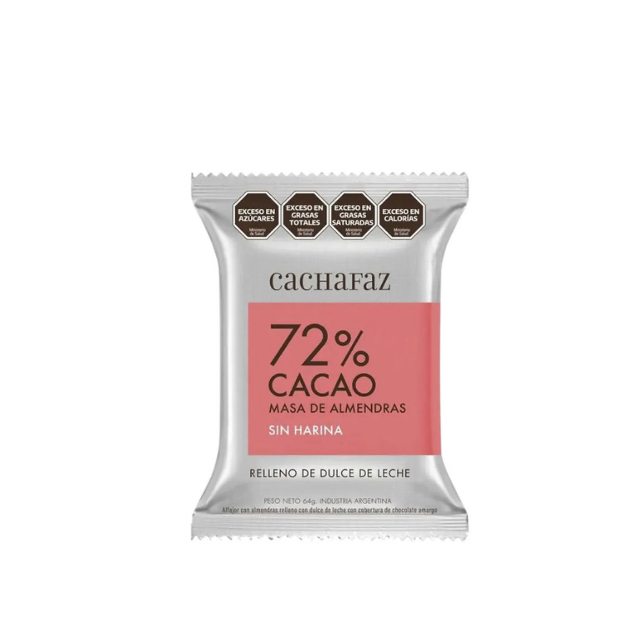 ALFAJOR "CACHAFAZ" HARINA DE ALMENDRAS 72% CACAO