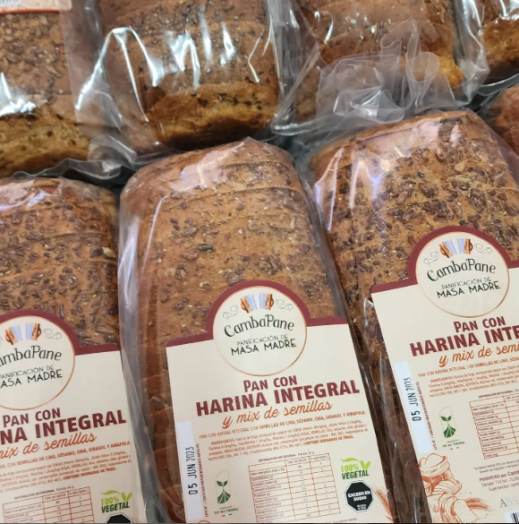 PAN DE MASA MADRE "CAMBA PANE" CON HARINA INTEGRAL Y MIX DE SEMILLAS