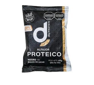 ALFAJOR PROTEICO "DAY BY DAY" NEGRO CON DULCE DE LECHE X 40 GR