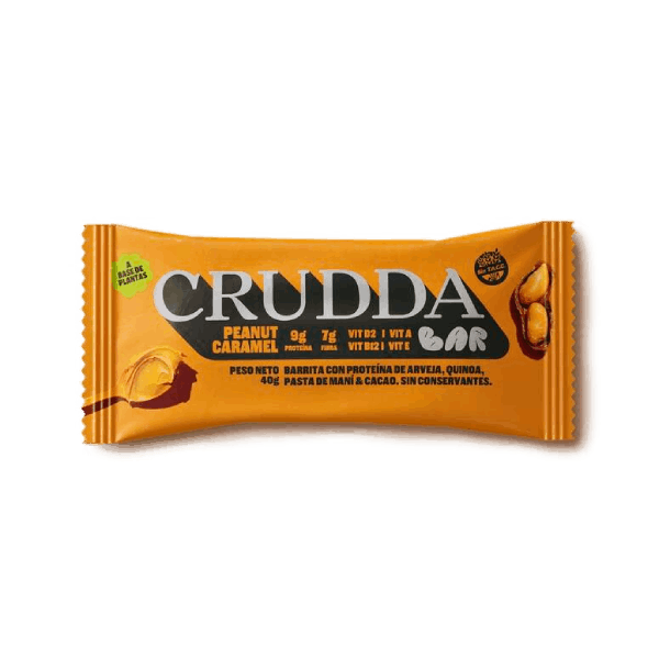 BARRITA PROTEICA "CRUDDA" PEANUT CARAMEL X 40 GR