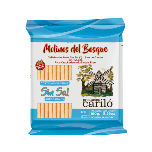 TOSTADAS ¨CARILO¨ SIN SAL 150 GRS
