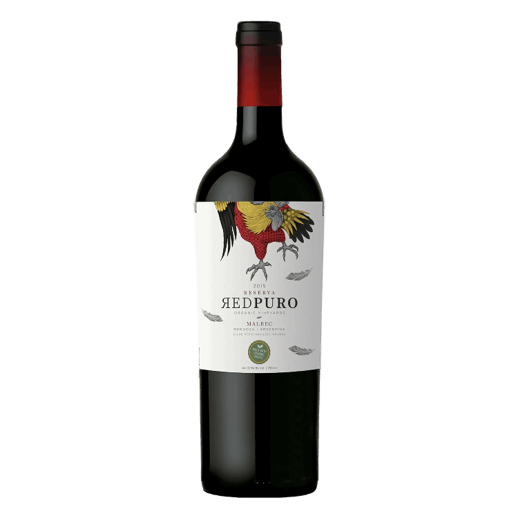 VINO "RED PURO" MALBEC ORGANICO X 700CC