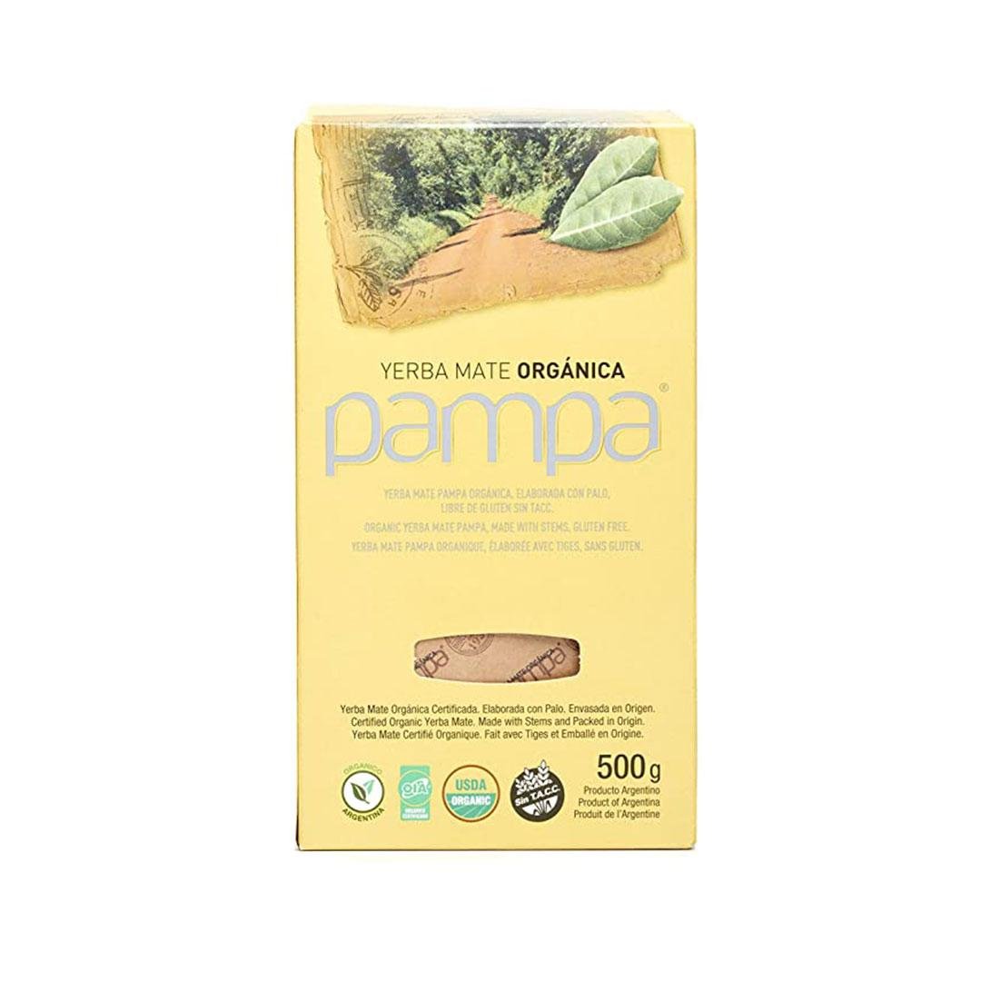 YERBA MATE ORGANICA "PAMPA" CON PALO X 500 GR