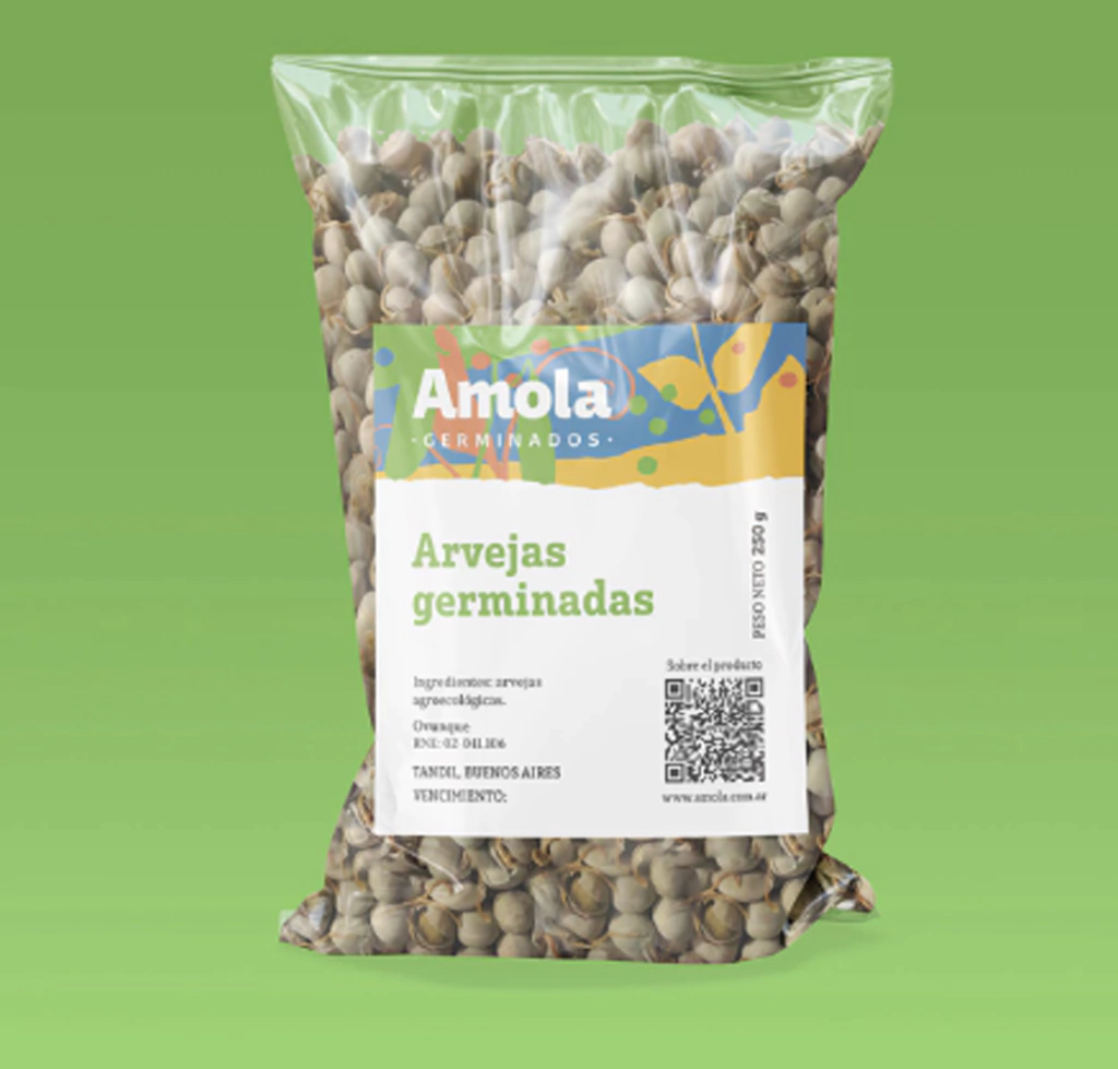 ARVEJAS GERMINADAS SIN TACC "AMOLA" X 250