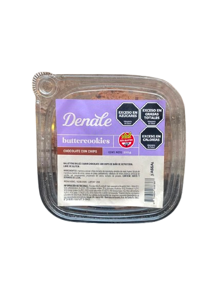 BUTTERCOOKIES "DENALE" CHOCOLATE CON CHIPS