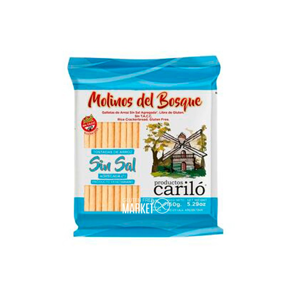 TOSTADAS ¨CARILO¨ SIN SAL 150 GRS
