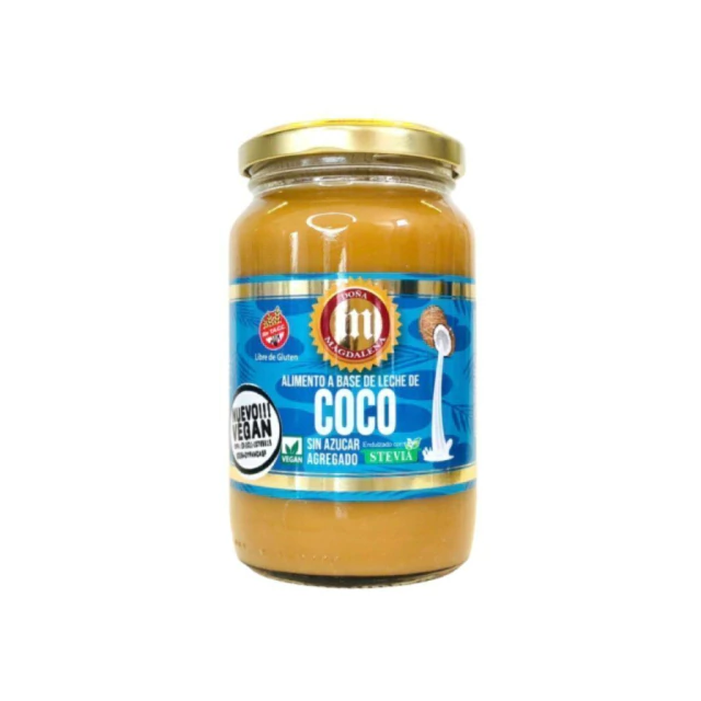 DULCE DE LECHE "DOÑA MAGDALENA" A BASE LECHE DE COCO CON STEVIA X 400 GR