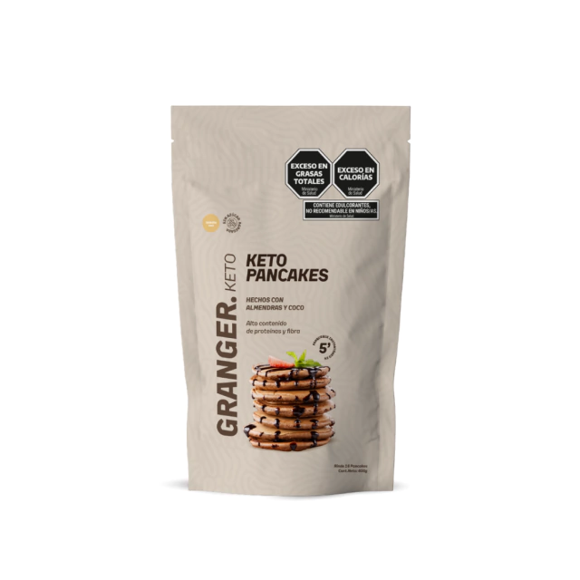 KETO PANCAKES "GRANGER" HECHOS CON ALMENDRA Y COCO X 400GR