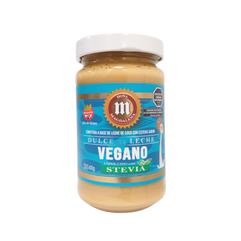 DULCE DE LECHE "DOÑA MAGDALENA" A BASE LECHE DE COCO CON STEVIA X 400 GR