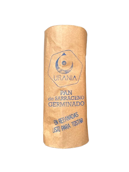 PAN DE SARRACENO GERMINADO "URANIA" LIBRE DE HARINAS, DE GLUTEN Y 100% VEGETAL