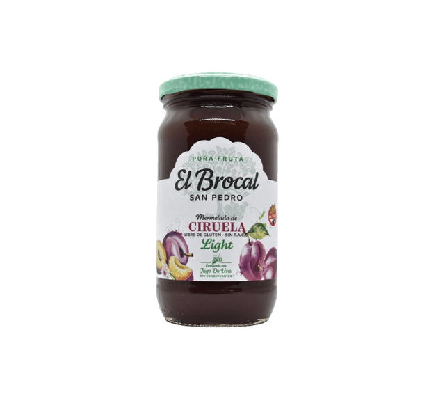 MERMELADA DE CIRUELA LIGHT "EL BROCAL" X400 GR