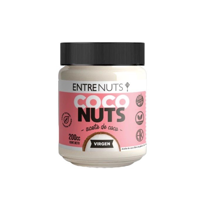 ACEITE DE COCO VIRGEN "ENTRE NUTS" VEGANO X 200 CC