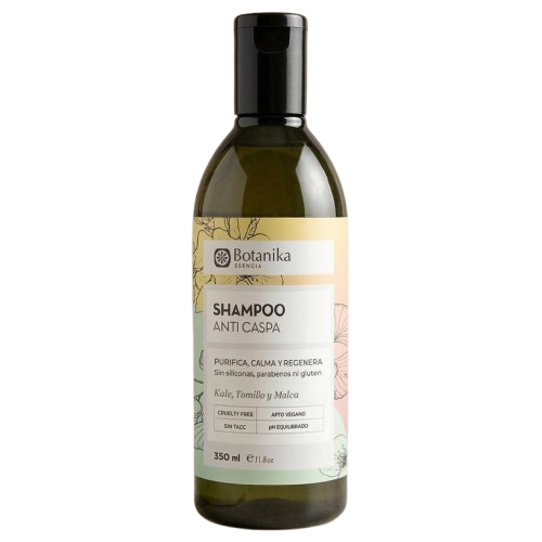 SHAMPOO "BOTANIKA" ANTI CASPA CON KALE TOMILLO Y MALVA X 350 ML