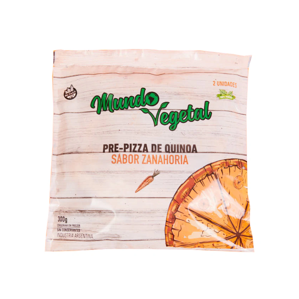 PREPIZZA "MUNDO VEGETAL" DE ZANAHORIAS X 2U