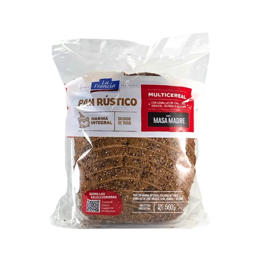 PAN RUSTICO "LA FRANCIA" MULTICEREAL X 560 GR