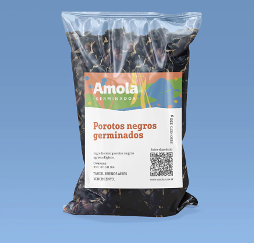 POROTOS NEGROS GERMINADOS SIN TACC "AMOLA" X 250G