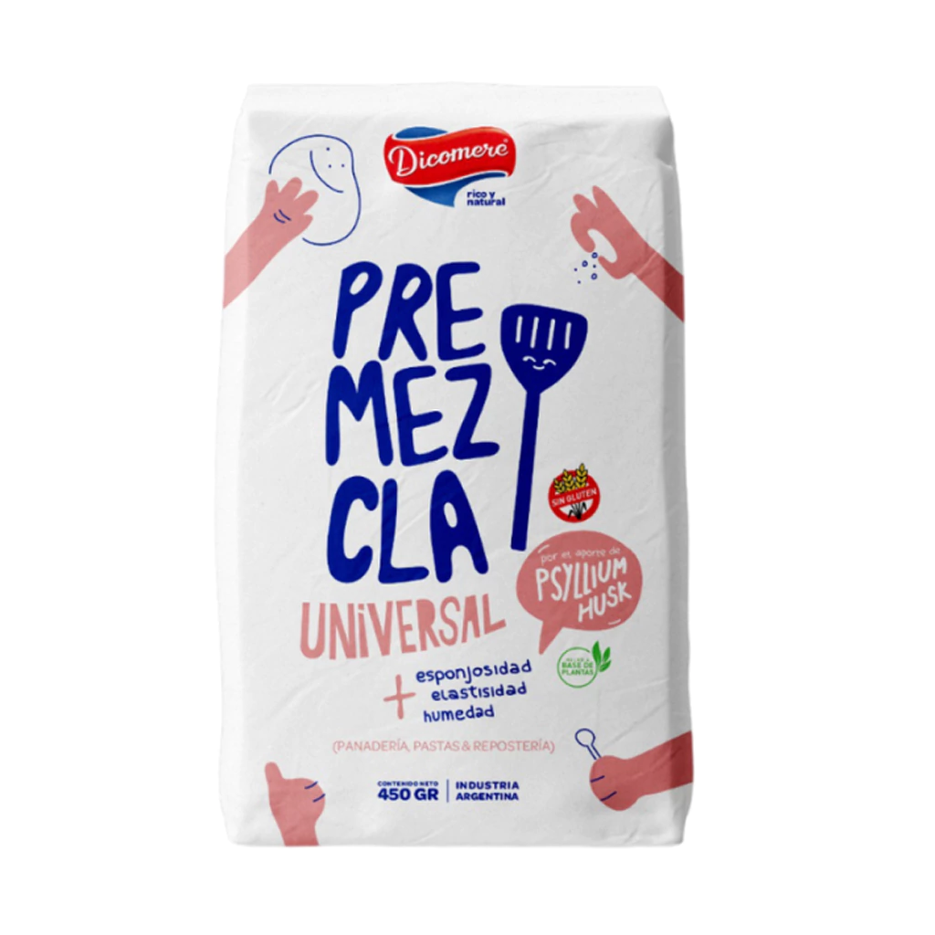 PREMEZCLA UNIVERSAL "DICOMERE" SIN GLUTEN X 450