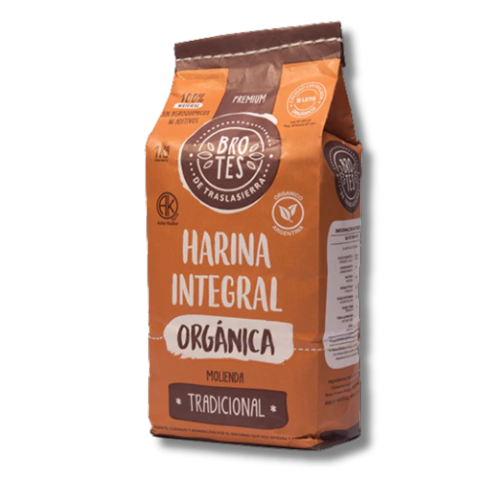 HARINA INTEGRAL ORGANICA "BROTES DE TRASLASIERRA" TRADICIONAL X KG