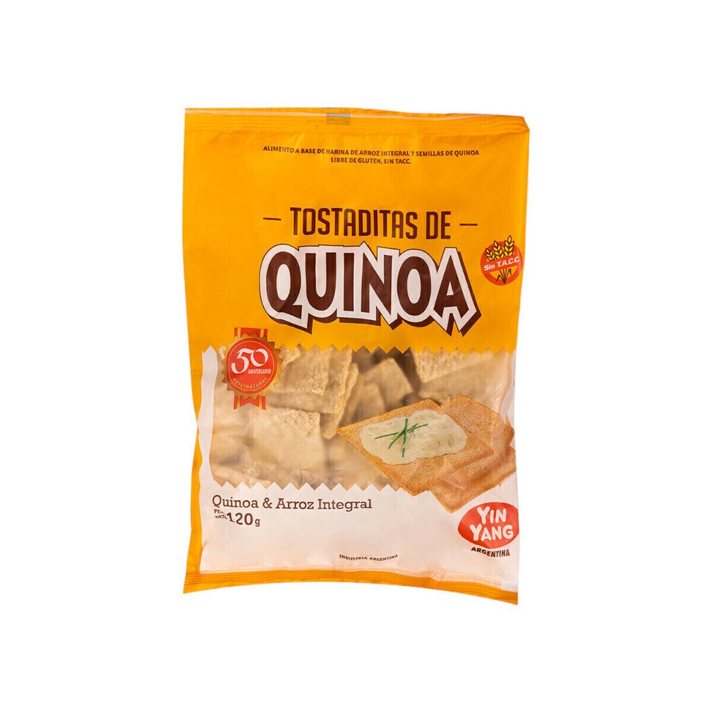 TOSTADITAS DE QUINOA Y ARROZ INTEGRAL "YIN YANG" X 120G